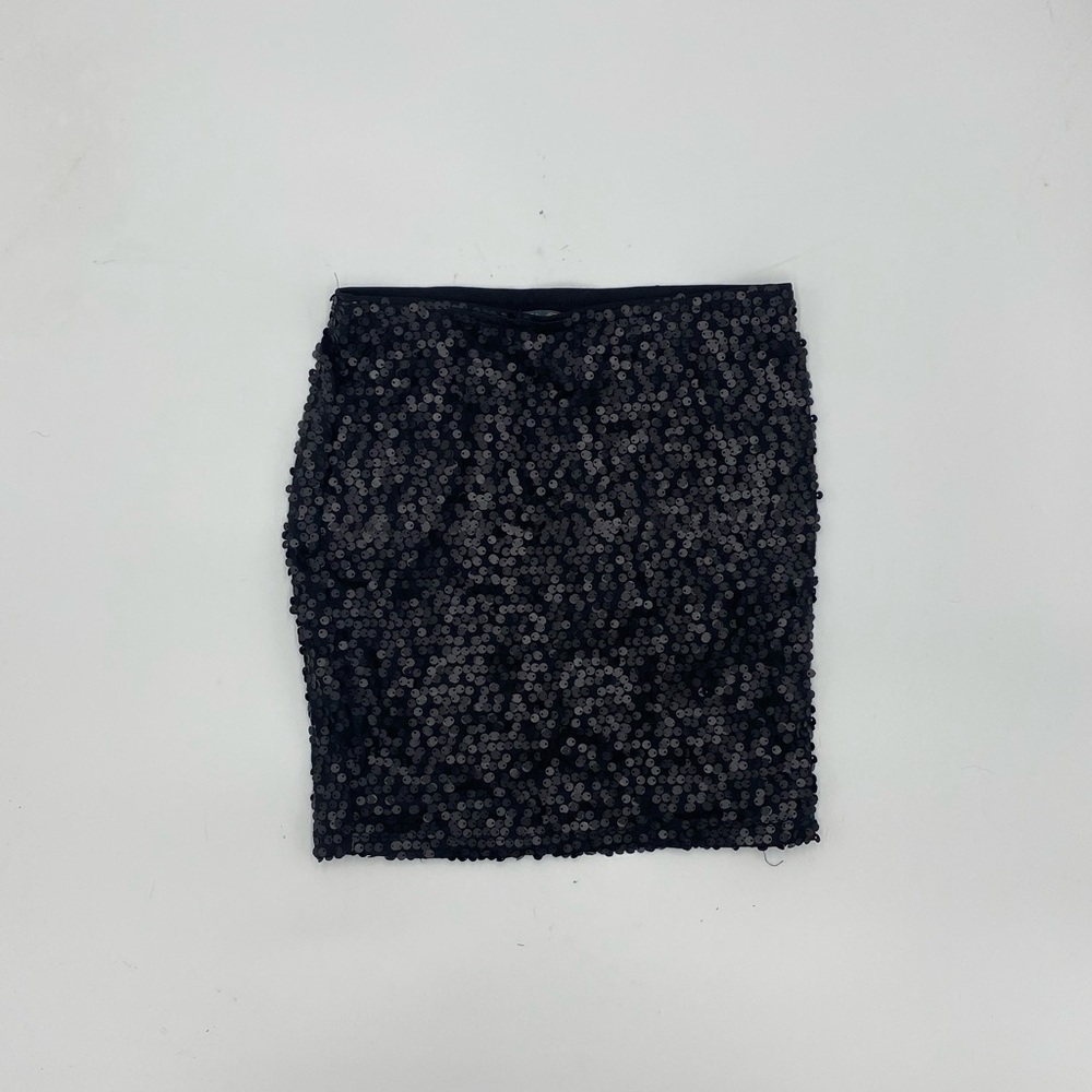 Black Sequin Skirt